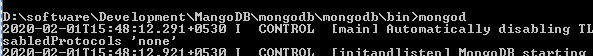MongoDB installation Windows
