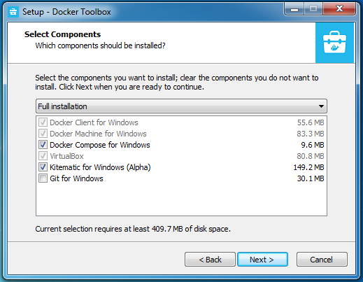 Install Docker on windows 7 system